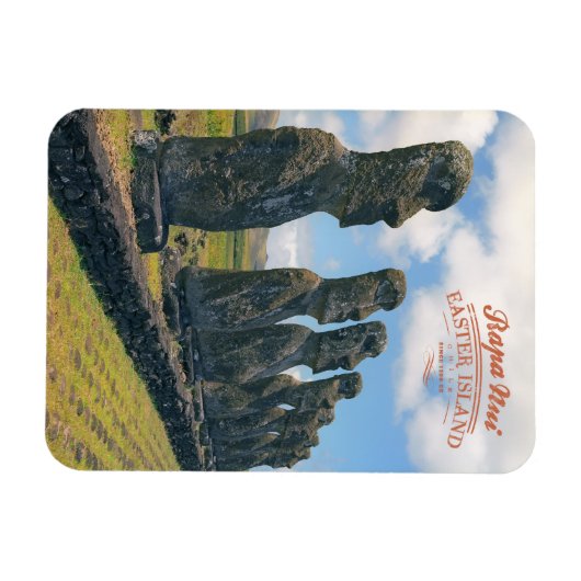 Paaseiland (Rapa Nui) Chili Magneet (Horizontaal)
