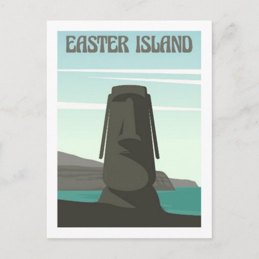 Paaseiland Reizen Souvenir Briefkaart (Voorkant)