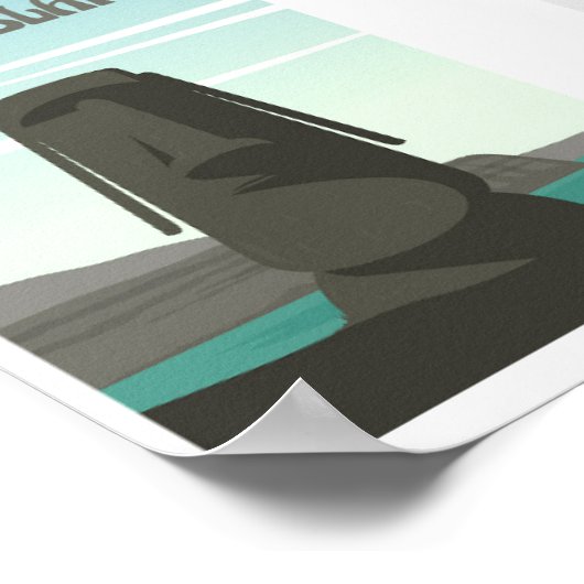 Paaseiland Reizen Souvenir Poster (Hoek)