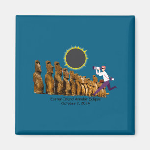 Paaseiland ringvormige eclips t-shirt magneet