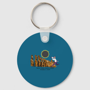 Paaseiland ringvormige eclips t-shirt sleutelhanger