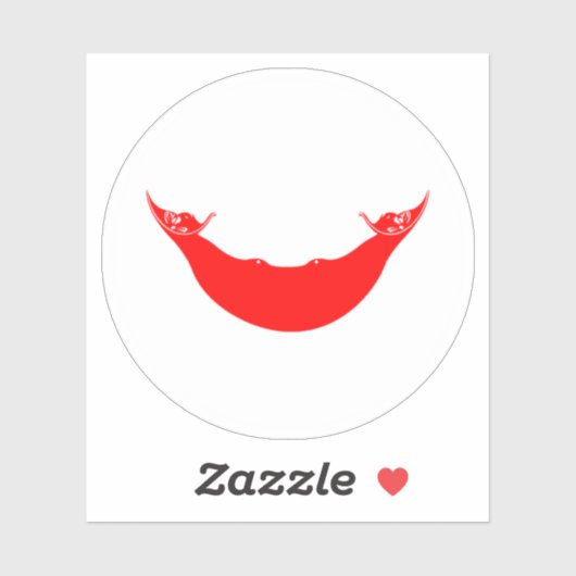 Paaseiland Vlag Ronde Sticker (Vel)