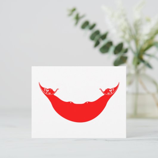 Paaseilandvlag Briefkaart (Staand voorkant)