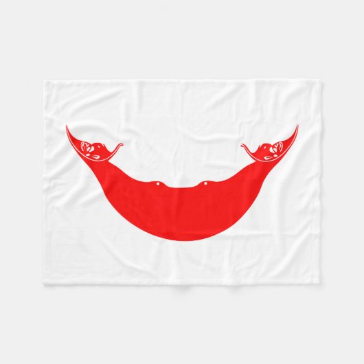 Paaseilandvlag Fleece Deken (Voorkant (Horizontaal))