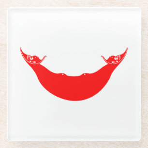 Paaseilandvlag Glazen Onderzetter