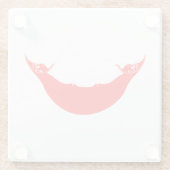 Paaseilandvlag Glazen Onderzetter (Achterkant)