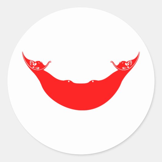 Paaseilandvlag Ronde Sticker (Voorkant)