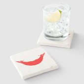 Paaseilandvlag Stenen Onderzetter (Zijkant)