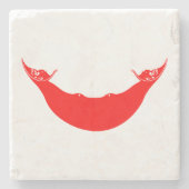 Paaseilandvlag Stenen Onderzetter (Voorkant)