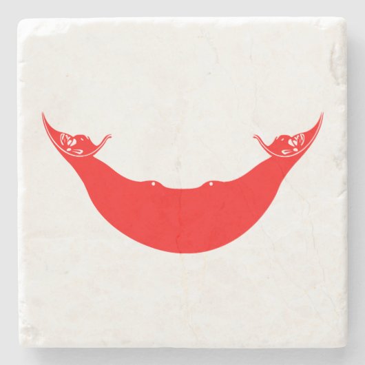 Paaseilandvlag Stenen Onderzetter (Voorkant)