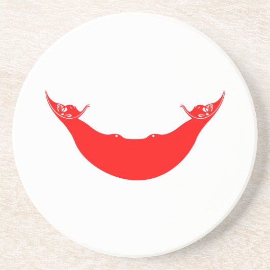 Paaseilandvlag Zandsteen Onderzetter (Voorkant)