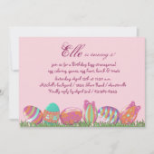 Paaseimaart, feestdag feestdag partij Invitati Kaart (Voorkant)