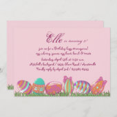 Paaseimaart, feestdag feestdag partij Invitati Kaart (Voorkant / Achterkant)