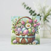 Paaseimandje Kaart (Staand voorkant)