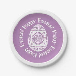 Paaseipapier borden 2 papieren bordje