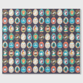 Paaseipatroon Cadeaupapier (Vlak)