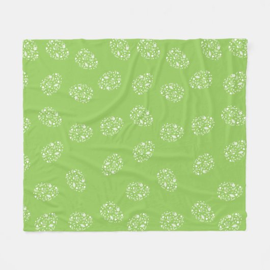 Paaseipatroon Fleece Deken (Voorkant (Horizontaal))