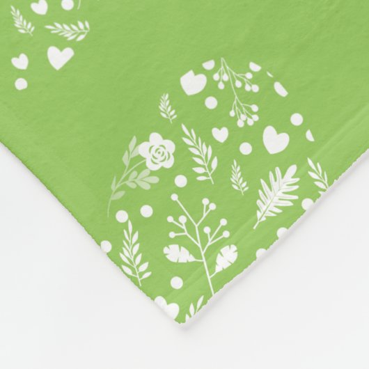 Paaseipatroon Fleece Deken (Hoek)