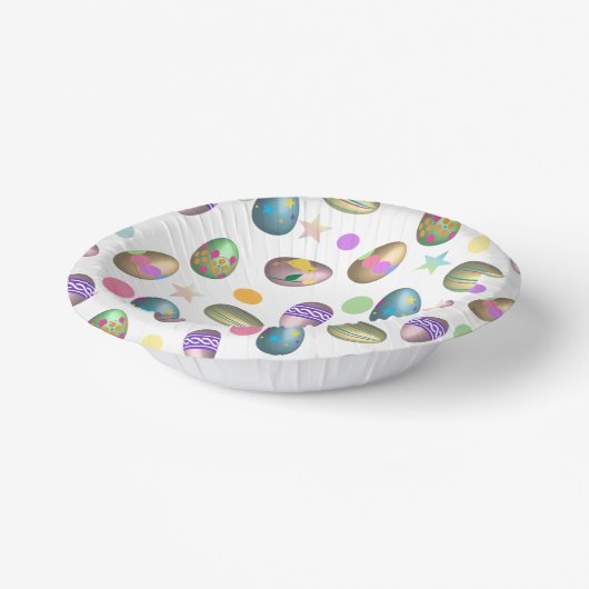 Paaseipatroon Papieren Kommen (Gebogen)