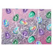 Paaseiroze Paarse kleurstof glitter glam Groot Cadeauzakje (Achterkant)