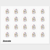 paaseiticker ronde sticker (Vel)