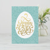 Paaseivernissen Holiday Kaart (Staand voorkant)