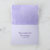 paaseiverslapping in mandje feestdagen kaart (Binnen)