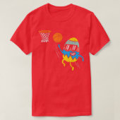 Paaseizigers die Basketball Cute Sports Mannen T-shirt (Design voorkant)