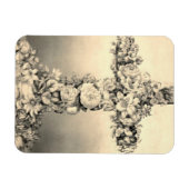 Paasen en palmzondagse Floral Cross Magneet (Horizontaal)
