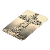Paasen en palmzondagse Floral Cross Magneet (Linkerzijde)