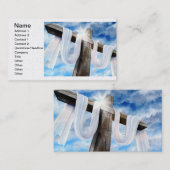 Paasen en palmzonneschermen en -scènes visitekaartje (Voorkant / Achterkant)