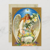 Paasengel Briefkaart (Voorkant / Achterkant)