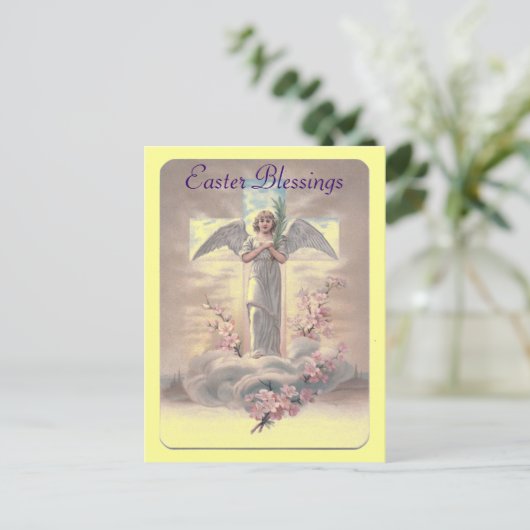  Paasengel Briefkaart (Staand voorkant)