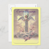 Paasengel Briefkaart (Voorkant / Achterkant)