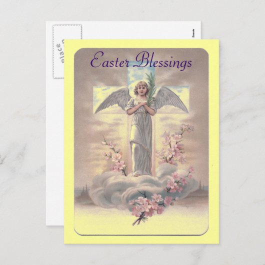  Paasengel Briefkaart (Voorkant / Achterkant)