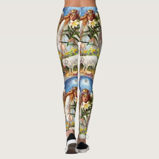 Paasengel en Lam Leggings (Achterkant)