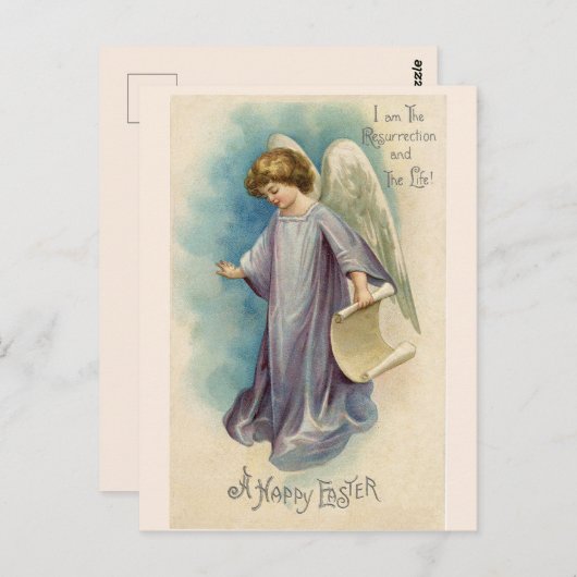  Paasengel Ik ben de Opstanding Briefkaart (Voorkant / Achterkant)