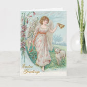 Paasengel-Kaart Feestdagen Kaart (Voorkant)