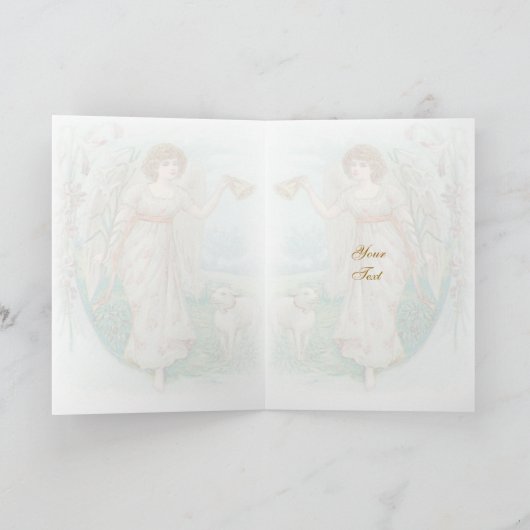 Paasengel-Kaart Feestdagen Kaart (Binnen)