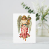 Paasengel met mooie woorden feestdagenkaart (Staand voorkant)