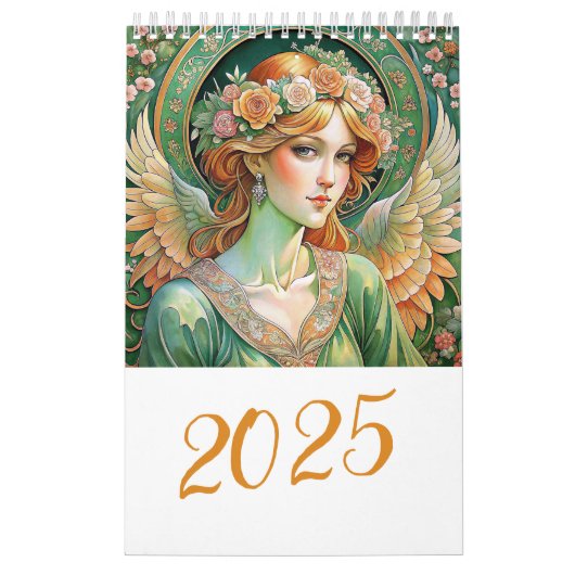 Paasengelen in Art Nuovo stijl 2025 Kalender (Hoes)