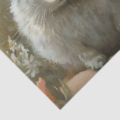 Paasfee met Bunny Floral Fantasy Tissuepapier (Detail)