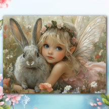  Paasfee met Bunny Floral Fantasy