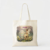 Paasfee Schilderend Ei Lente Naam Tote Bag (Voorkant)