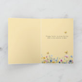 Paasfee Witte Konijn Vlinders Kaart (Binnen)