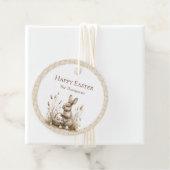 Paasfeest Bunny Beige Boho Bedankjes Labels (In situ)