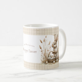 Paasfeest Bunny Beige Boho Koffiemok