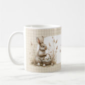 Paasfeest Bunny Beige Boho Koffiemok (Links)