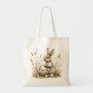 Paasfeest Bunny Beige Boho Tote Bag