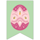 Paasfeest Bunting met eieren Vlaggetjes (Eerste vlag)